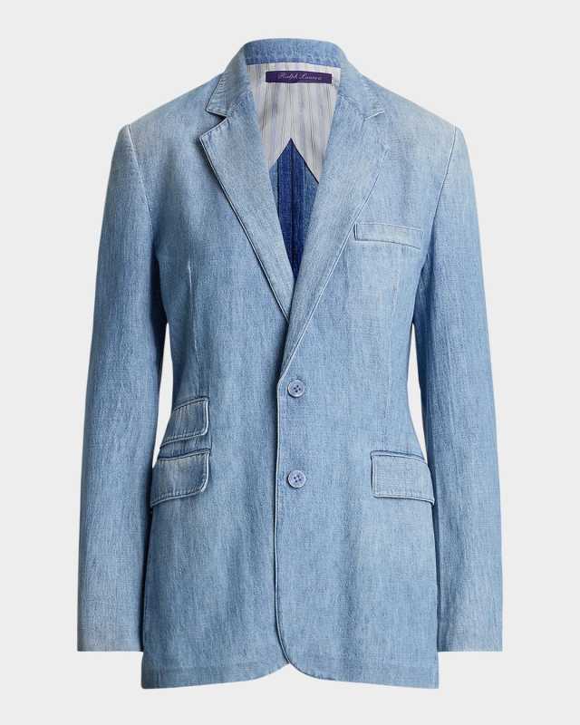 Russel Denim Single-Breasted Jacket